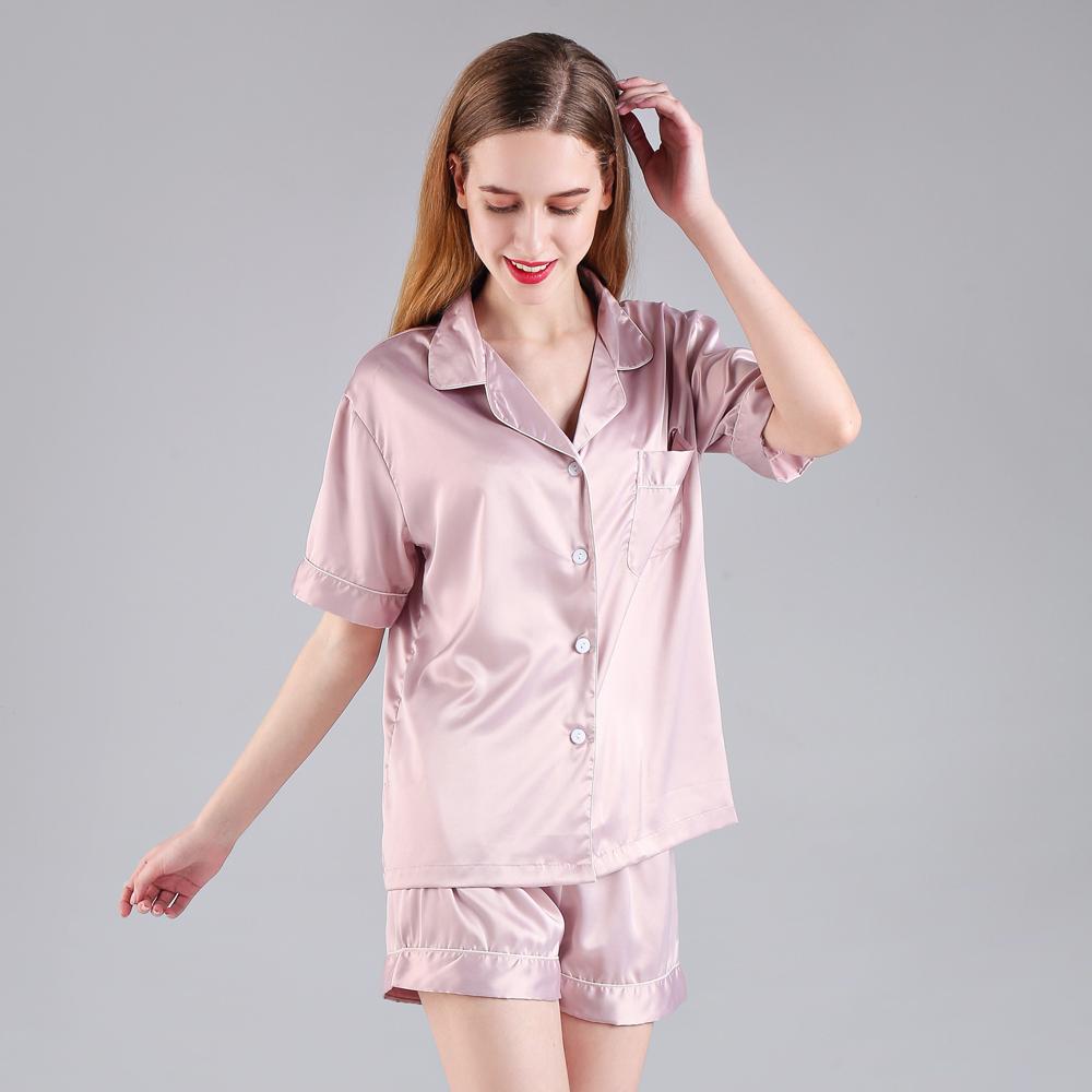 Short Silk Pajama Set