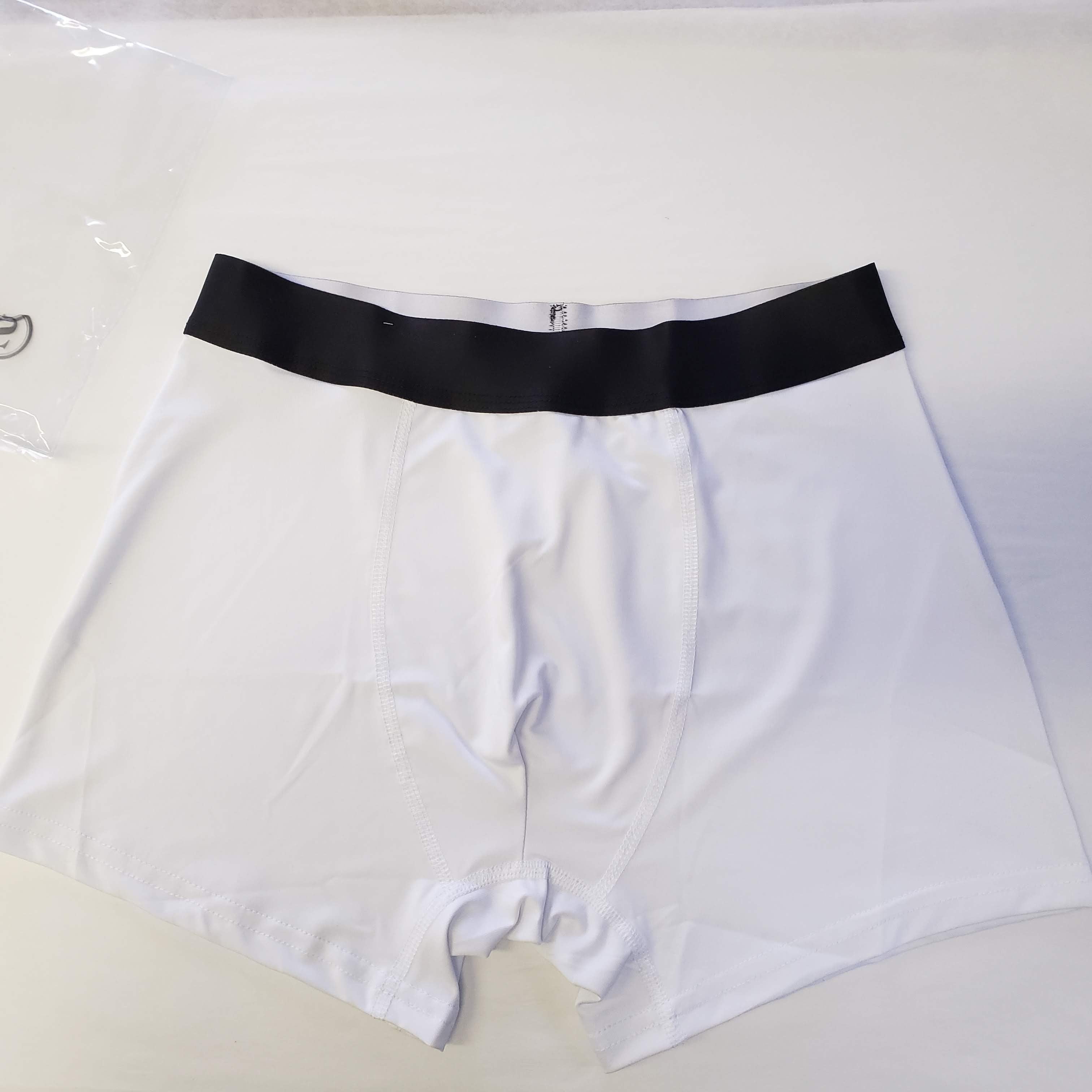 Sublimation Mens Boxer Briefs Heat Transfer White Blank Underpants
